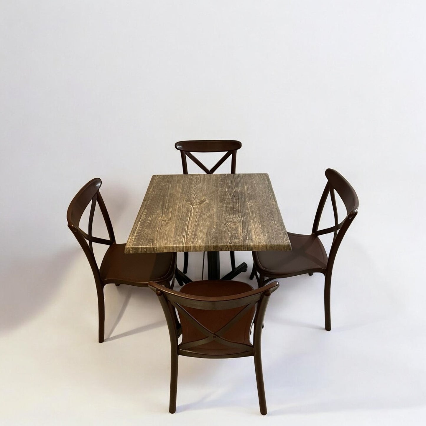 Mesa para restaurante Estratificada 80 con sillas Diana