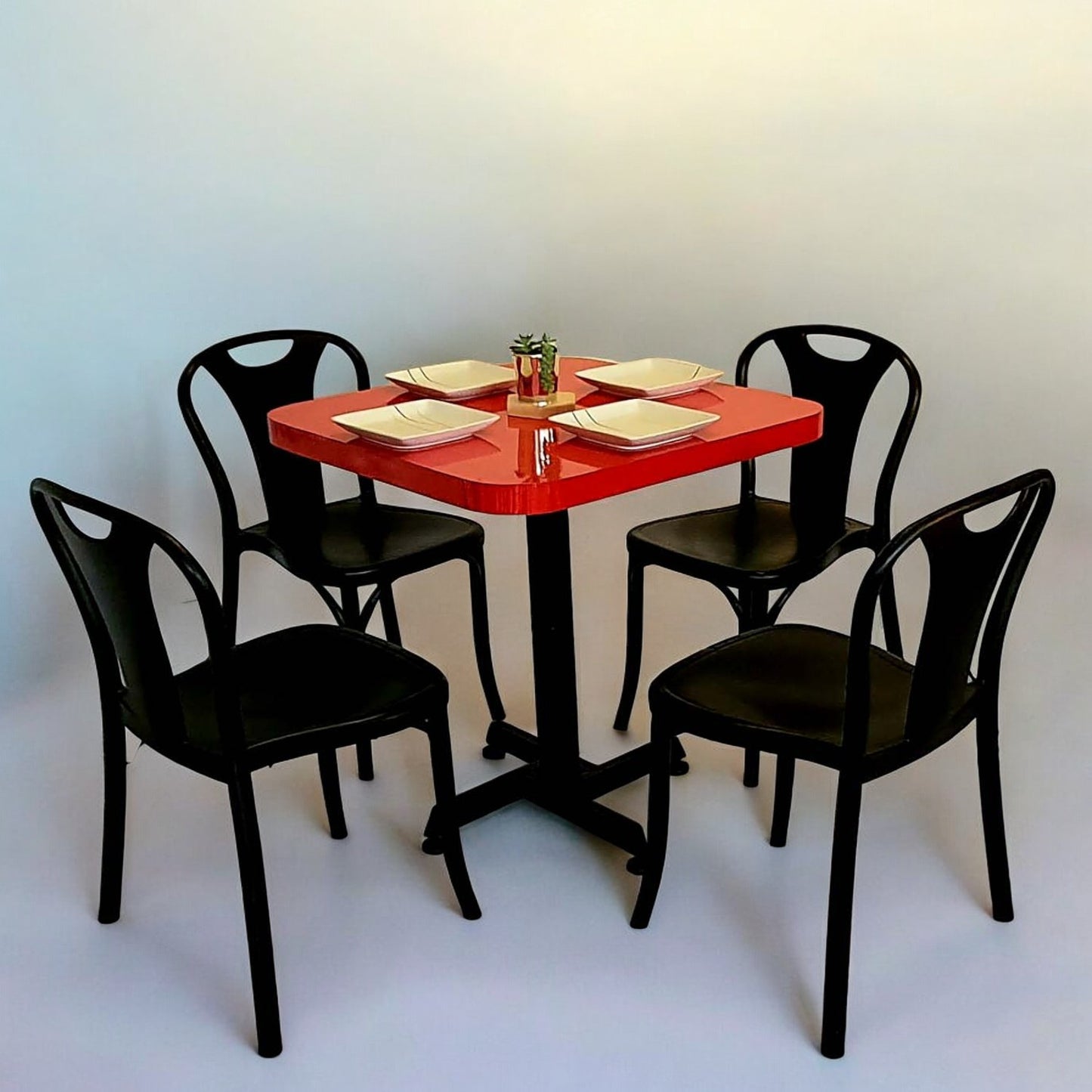 Mesa para restaurante Formaica con sillas Sara