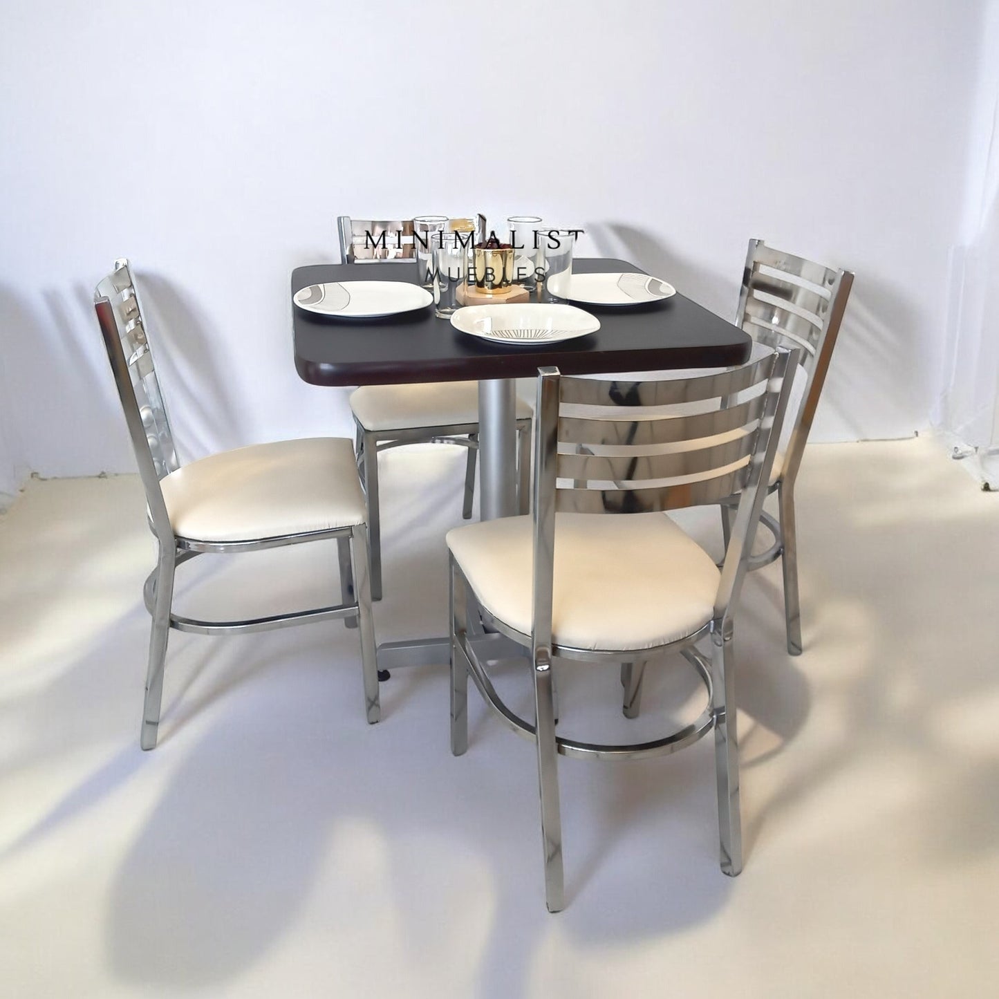Mesa para restaurante Pvc con Sillas Solar