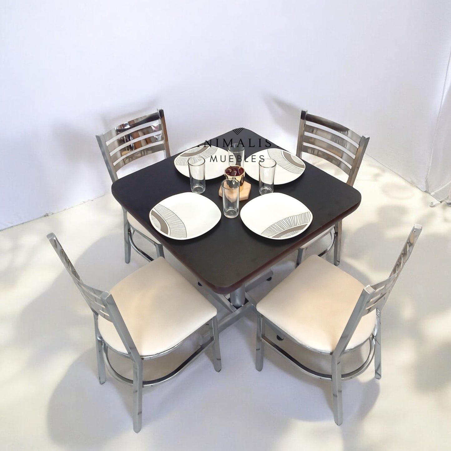 Mesa para restaurante Pvc con Sillas Solar