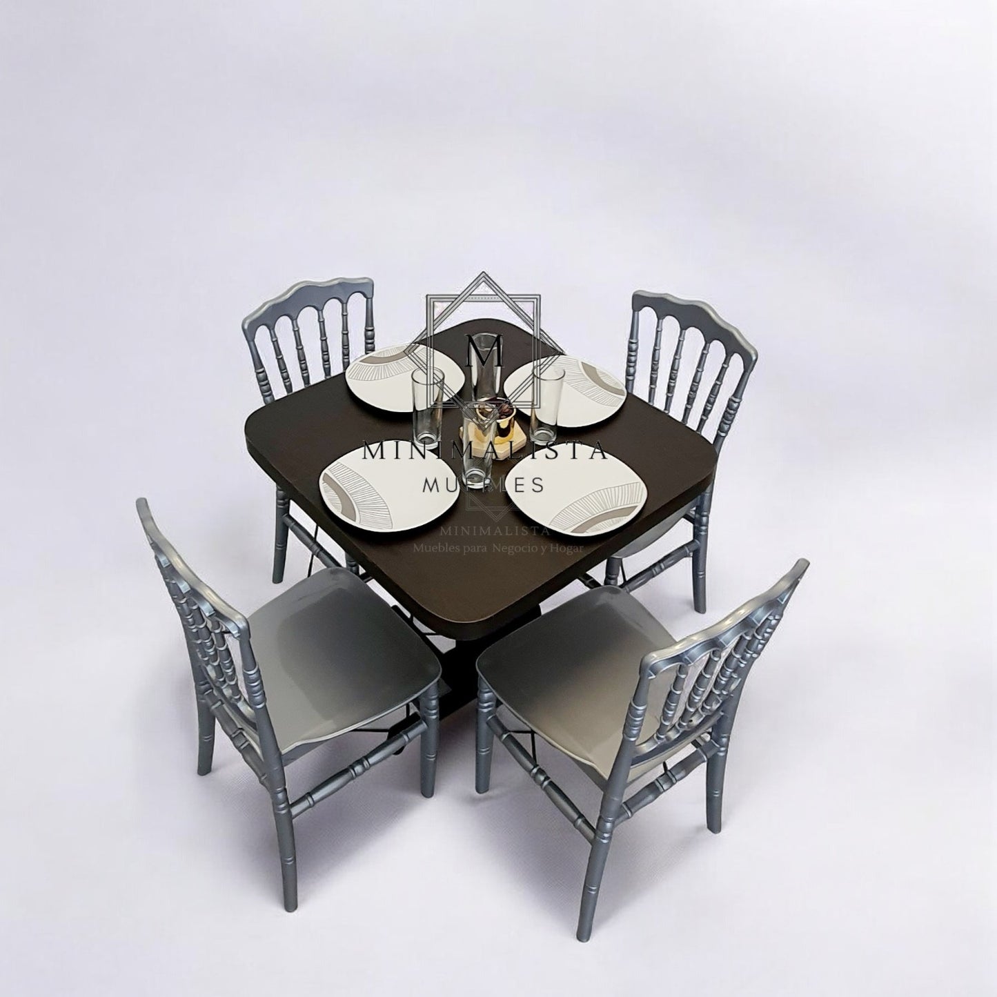 Mesa para restaurante Formaica con sillas Versalles