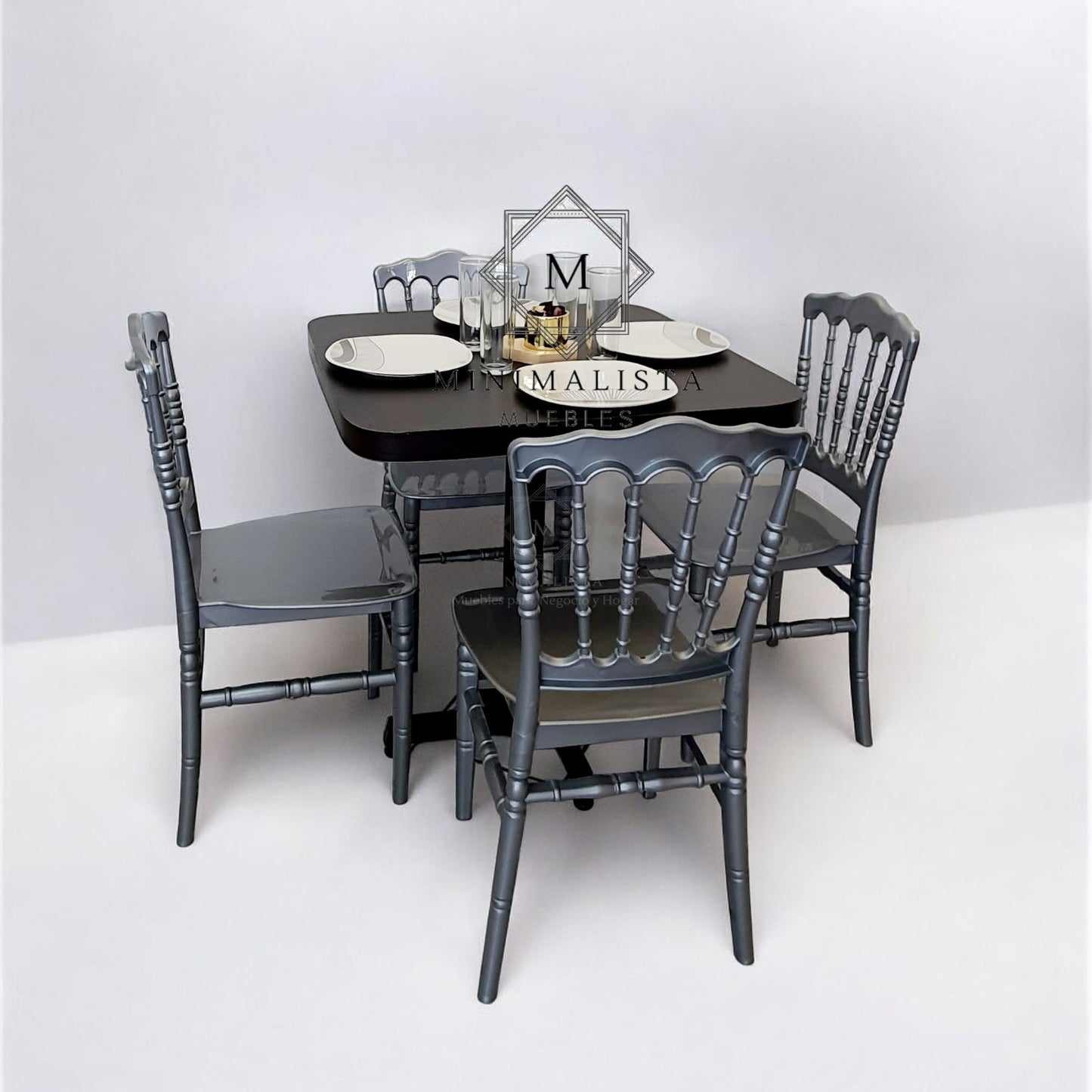 Mesa para restaurante Formaica con sillas Versalles