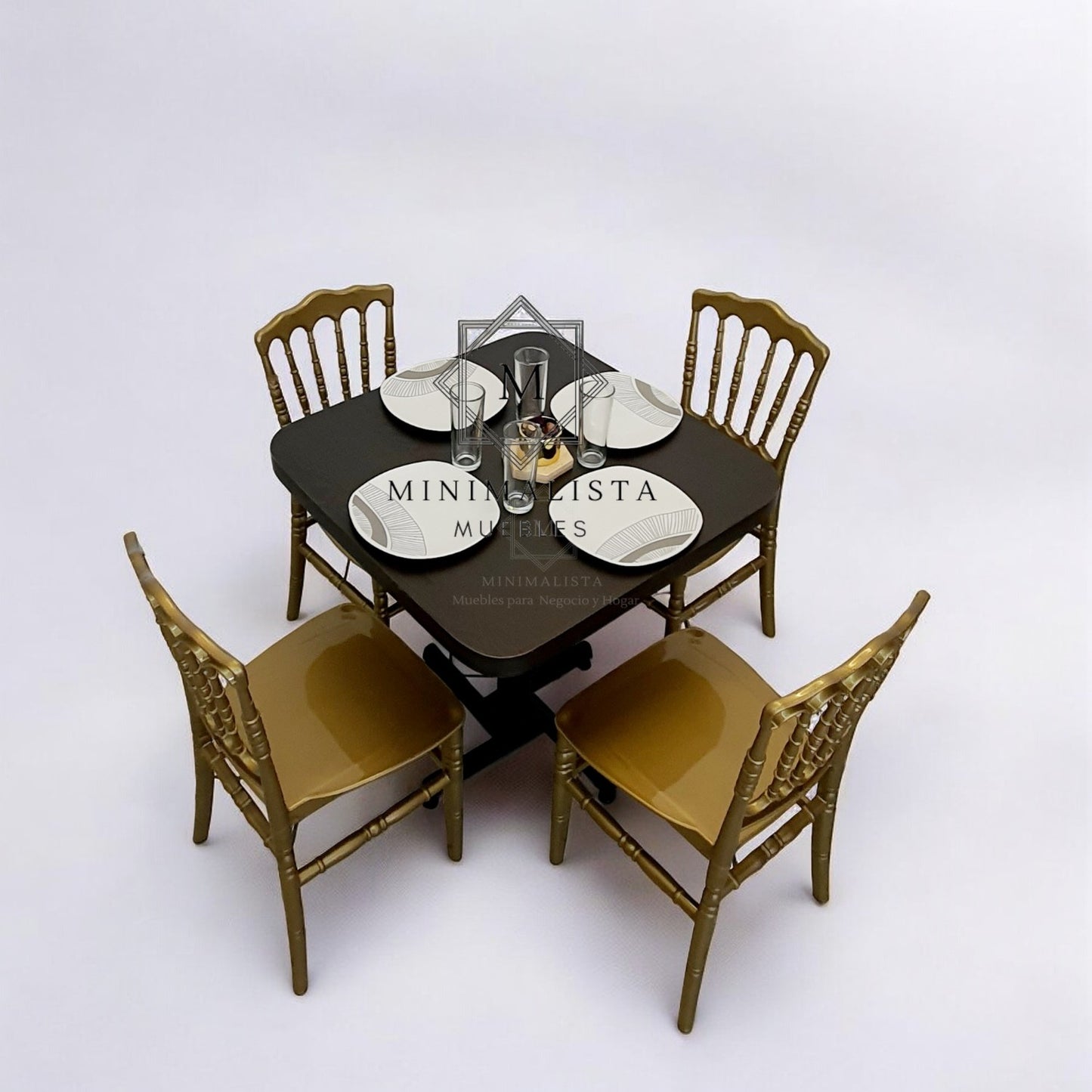 Mesa para restaurante Formaica con sillas Versalles
