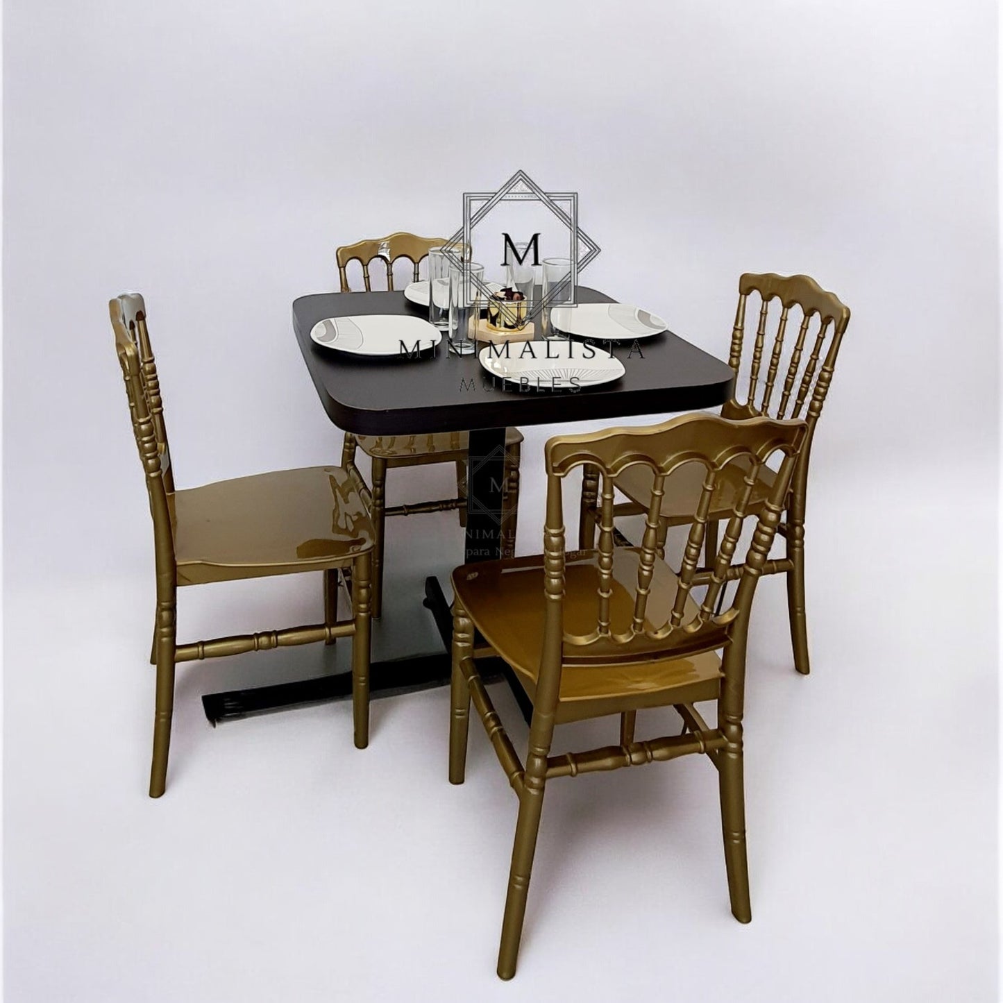 Mesa para restaurante Formaica con sillas Versalles