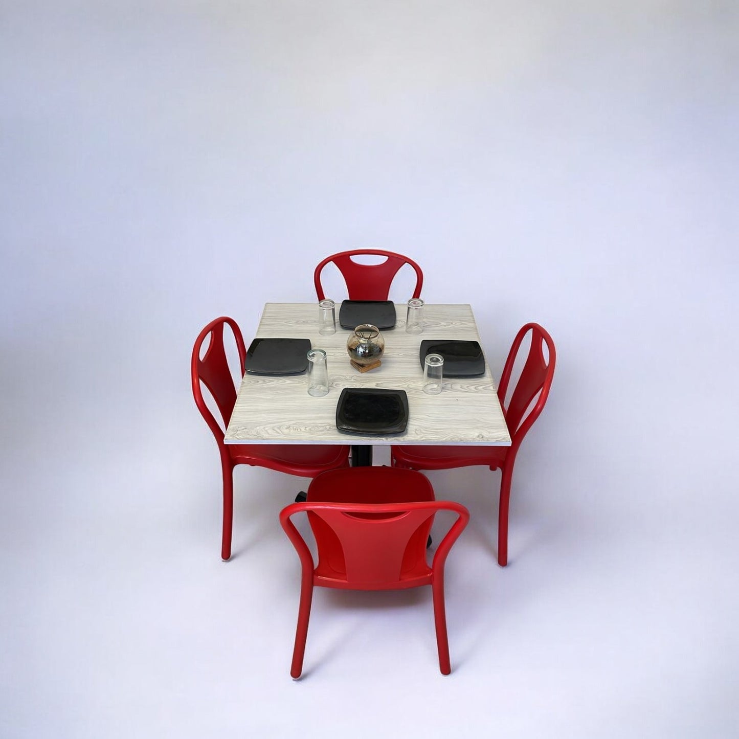 Mesa para restaurante Melanove con sillas Sara