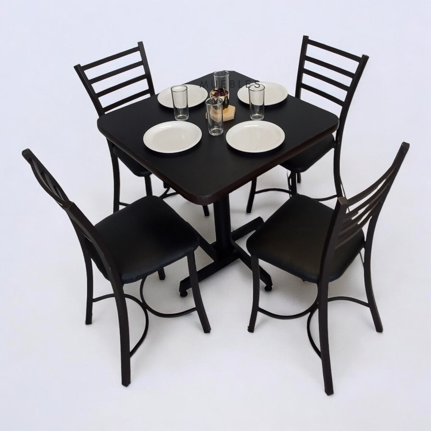 Mesa para restaurante Pvc con sillas Lia
