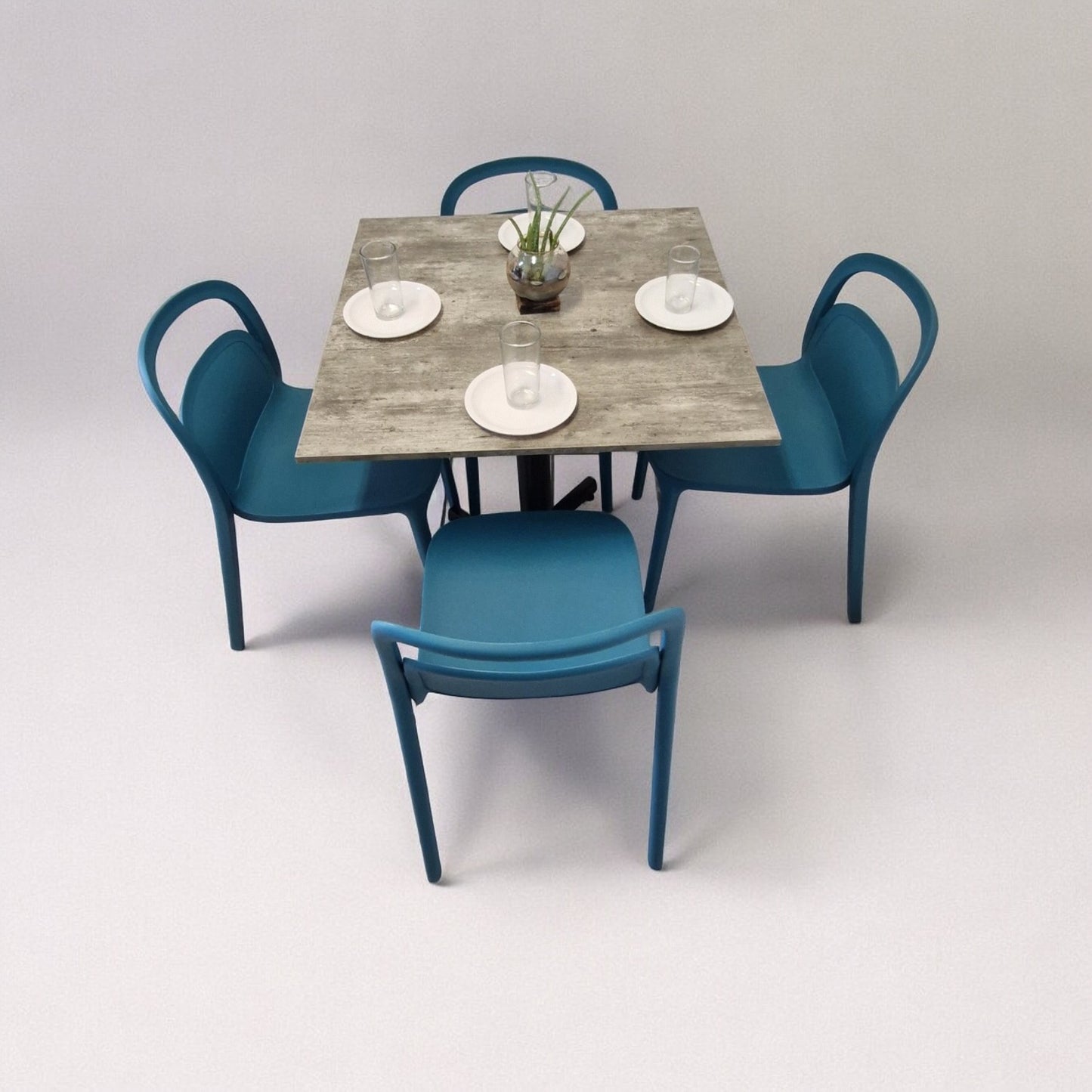 Mesa para restaurnate Melanove con sillas Asti