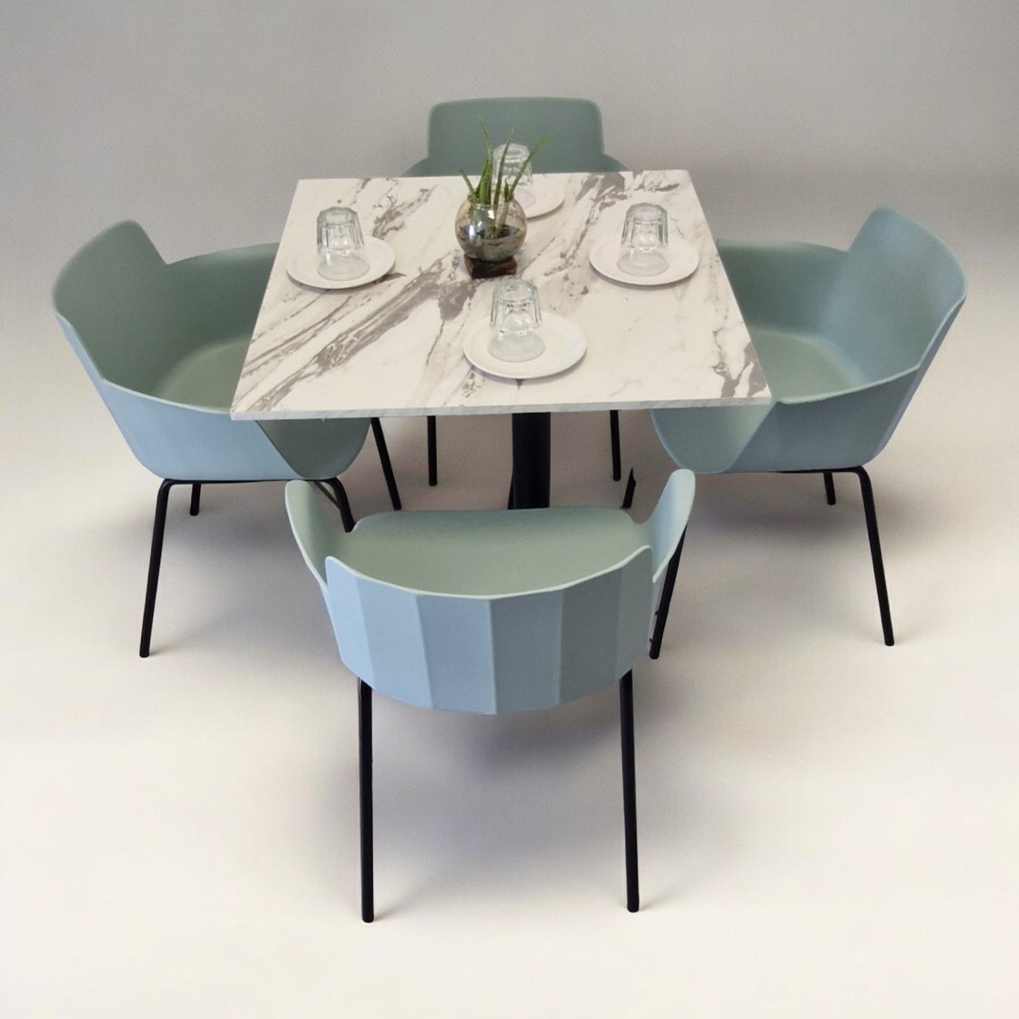 Mesa para restaurnate Melanove con sillas Colombo
