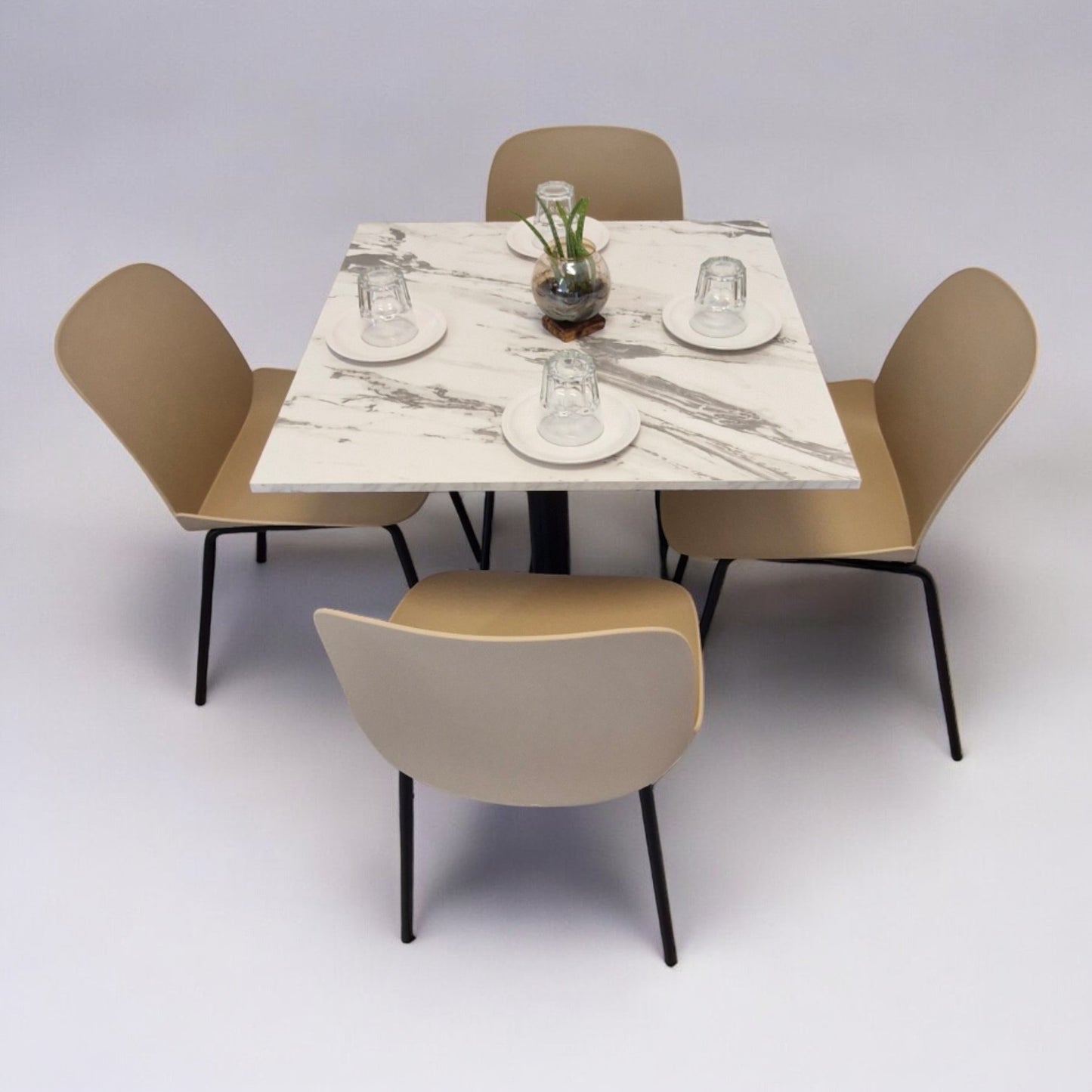 Mesa para restaurnate Melanove con sillas Noto