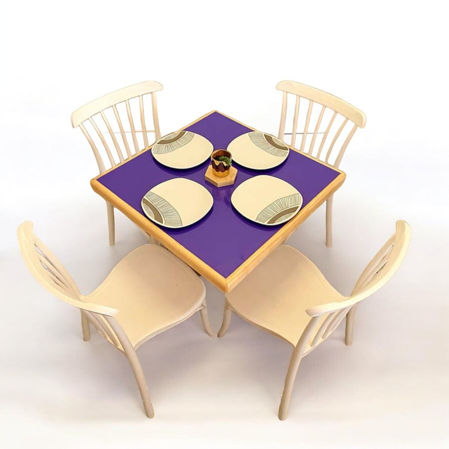 Mesa para restaurante Emboquillada con sillas Aurora