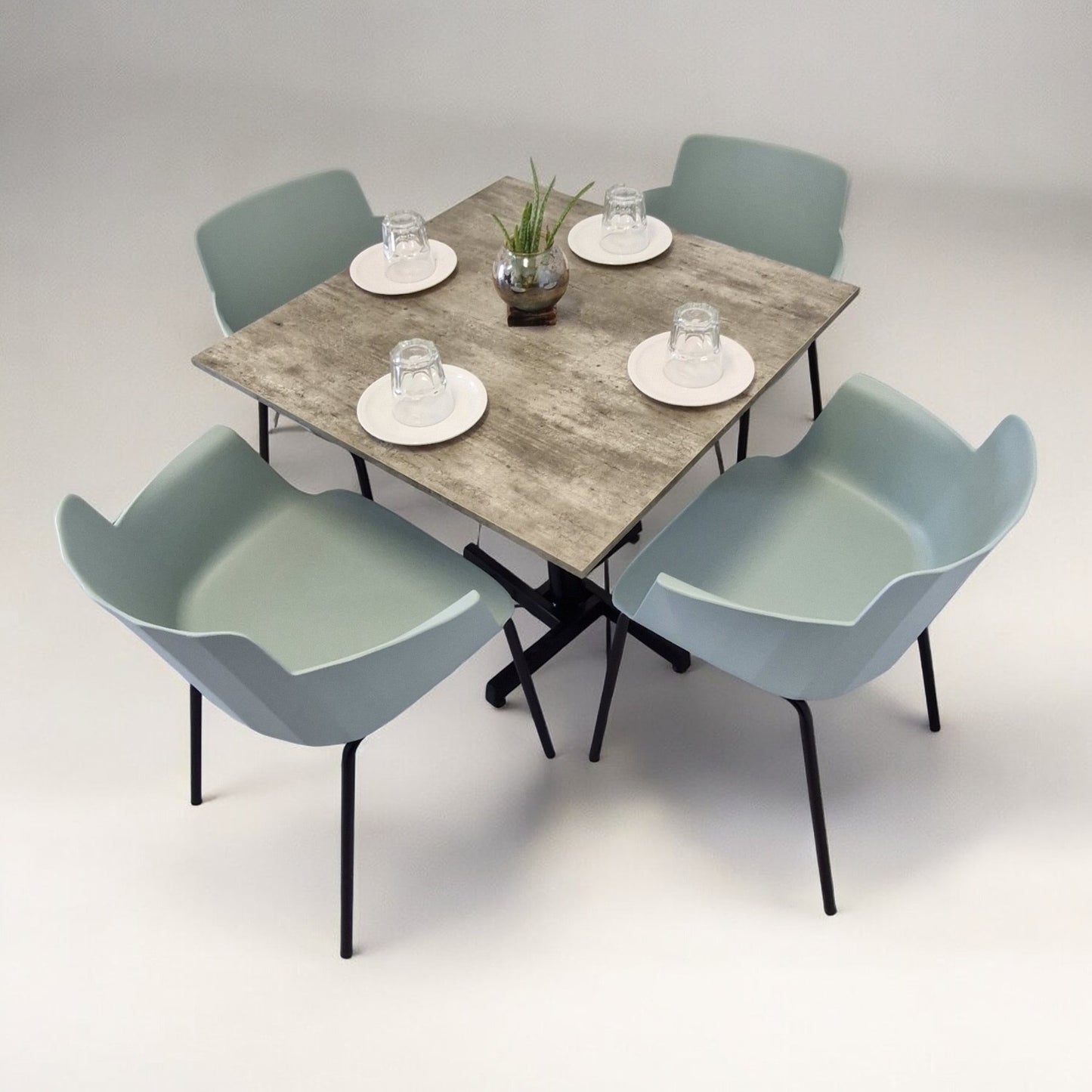 Mesa para restaurnate Melanove con sillas Colombo