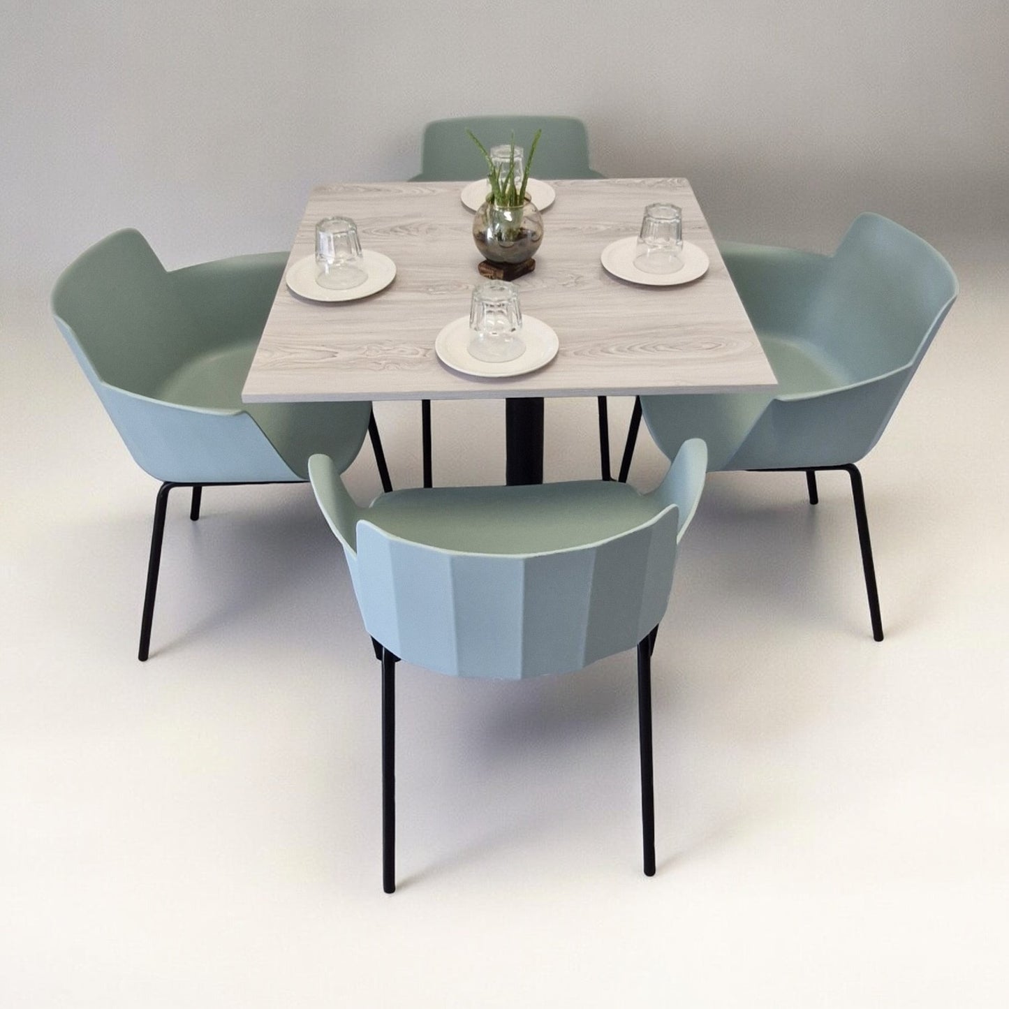 Mesa para restaurnate Melanove con sillas Colombo