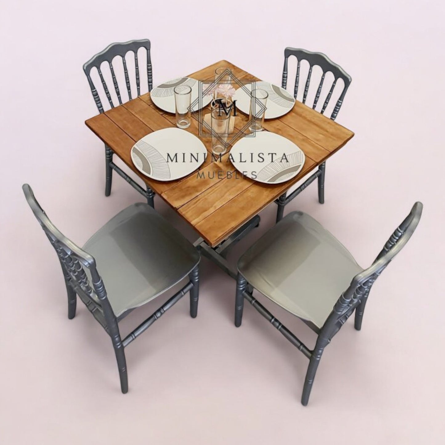 Mesa para restaurante Campestre con sillas Versalles