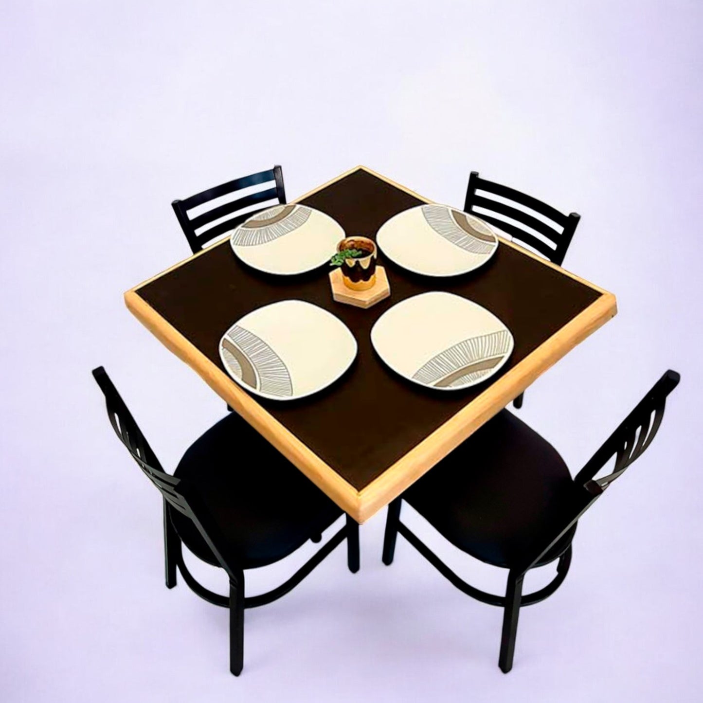 Mesa para restaurante Emboquillada con sillas Solar