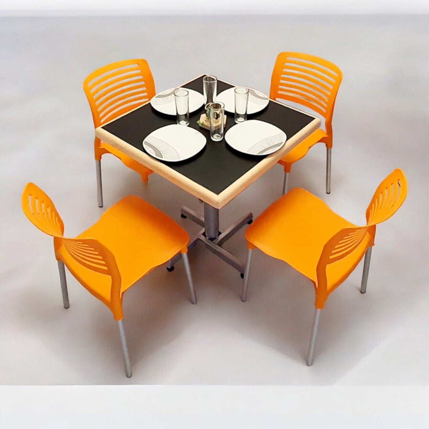 Mesa para restaurante Emboquillada con sillas Vhania