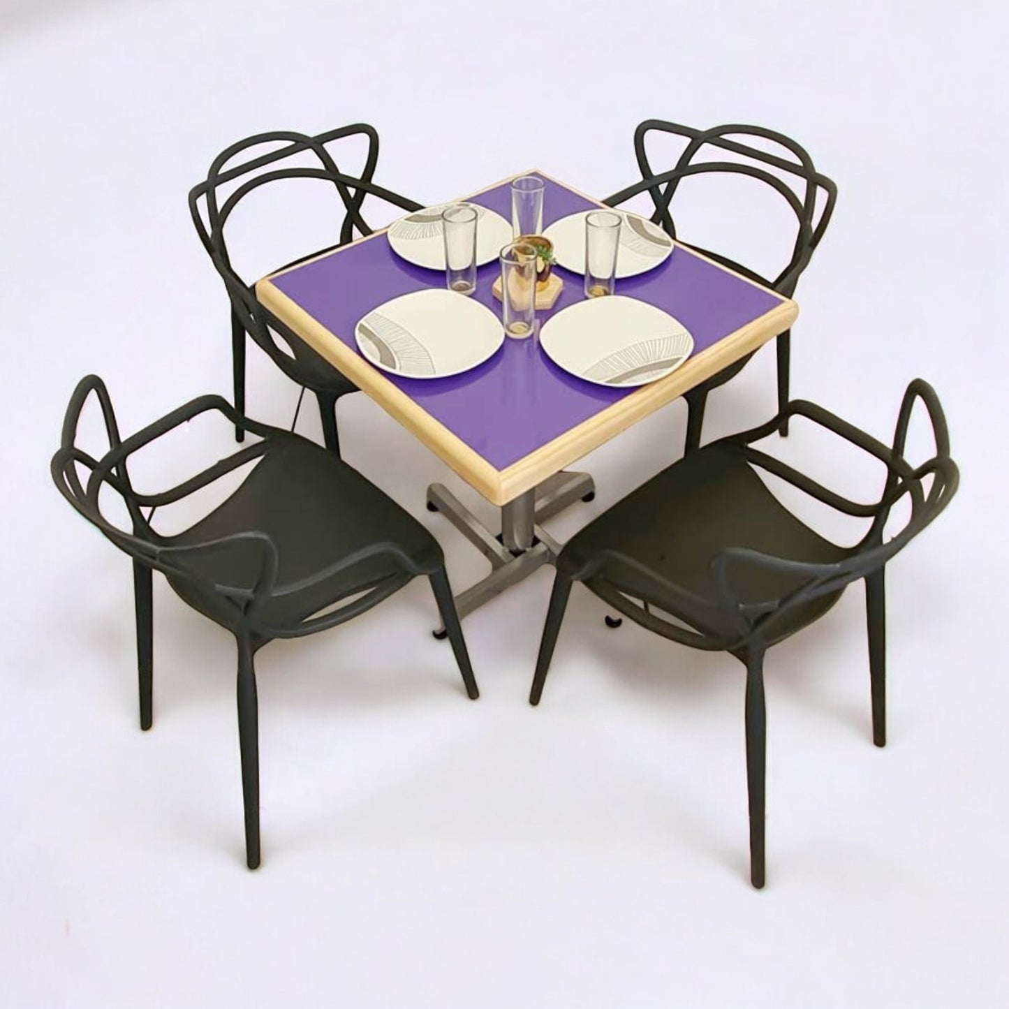 Mesa para restaurante Emboquillada con sillas Trix