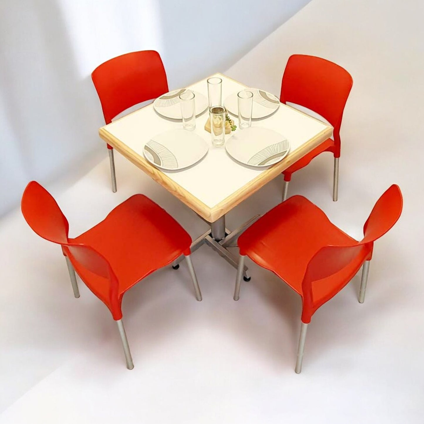 Mesa para restaurante Emboquillada con sillas Frida