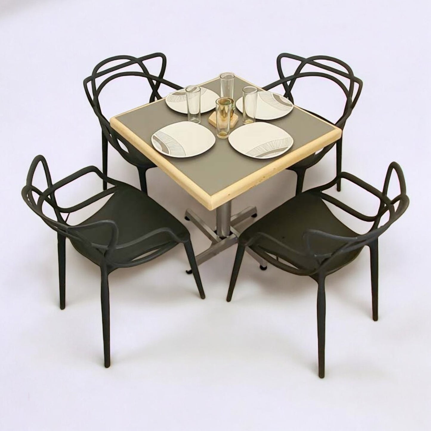 Mesa para restaurante Emboquillada con sillas Trix