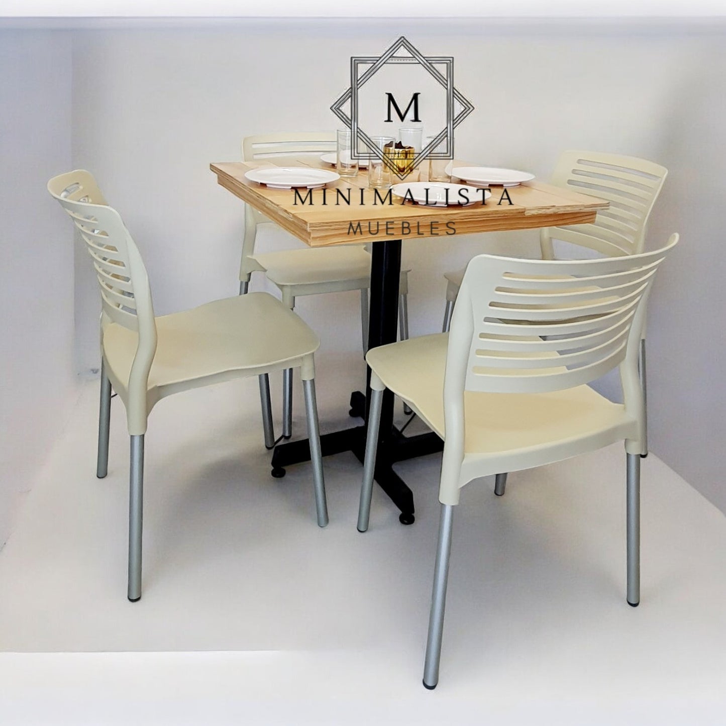 Mesa para restaurante Campestre con sillas Vhania