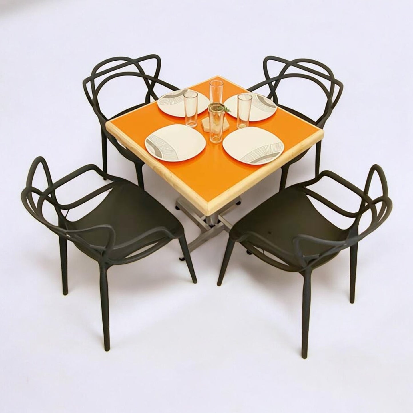 Mesa para restaurante Emboquillada con sillas Trix