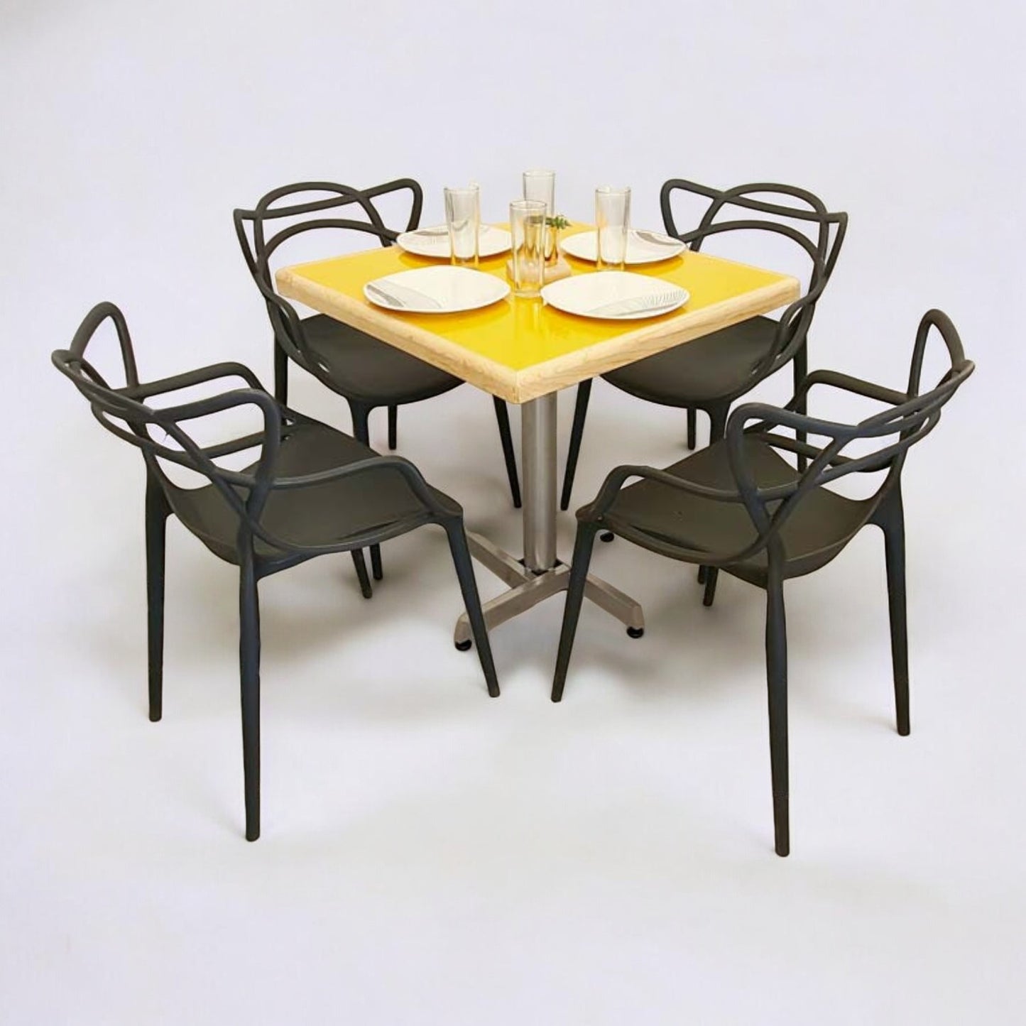 Mesa para restaurante Emboquillada con sillas Trix