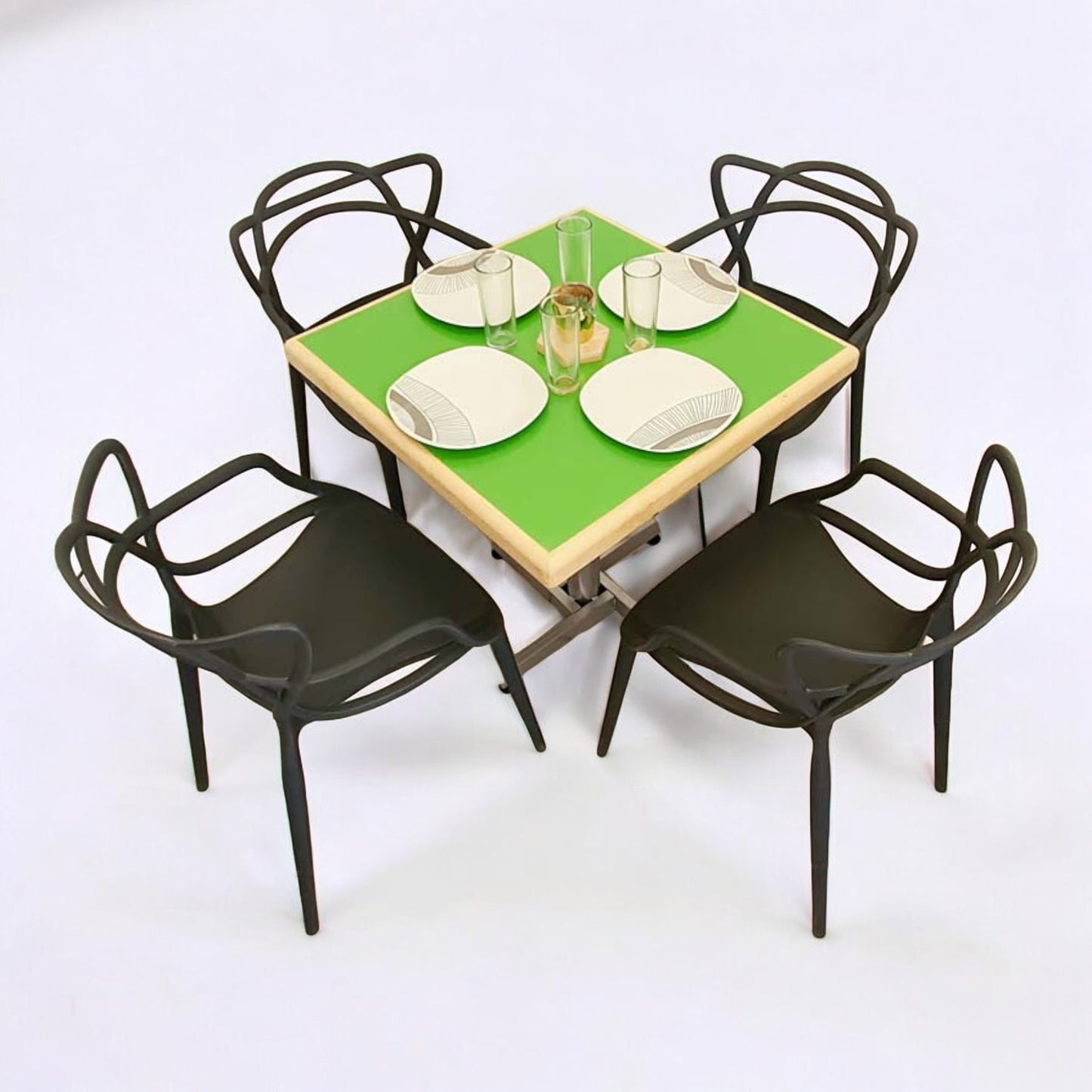 Mesa para restaurante Emboquillada con sillas Trix
