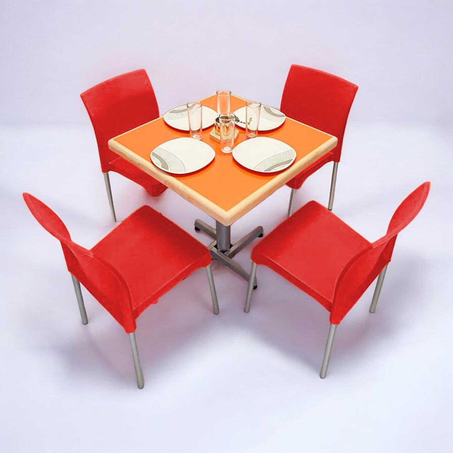 Mesa para restaurante Emboquillada con sillas Lina