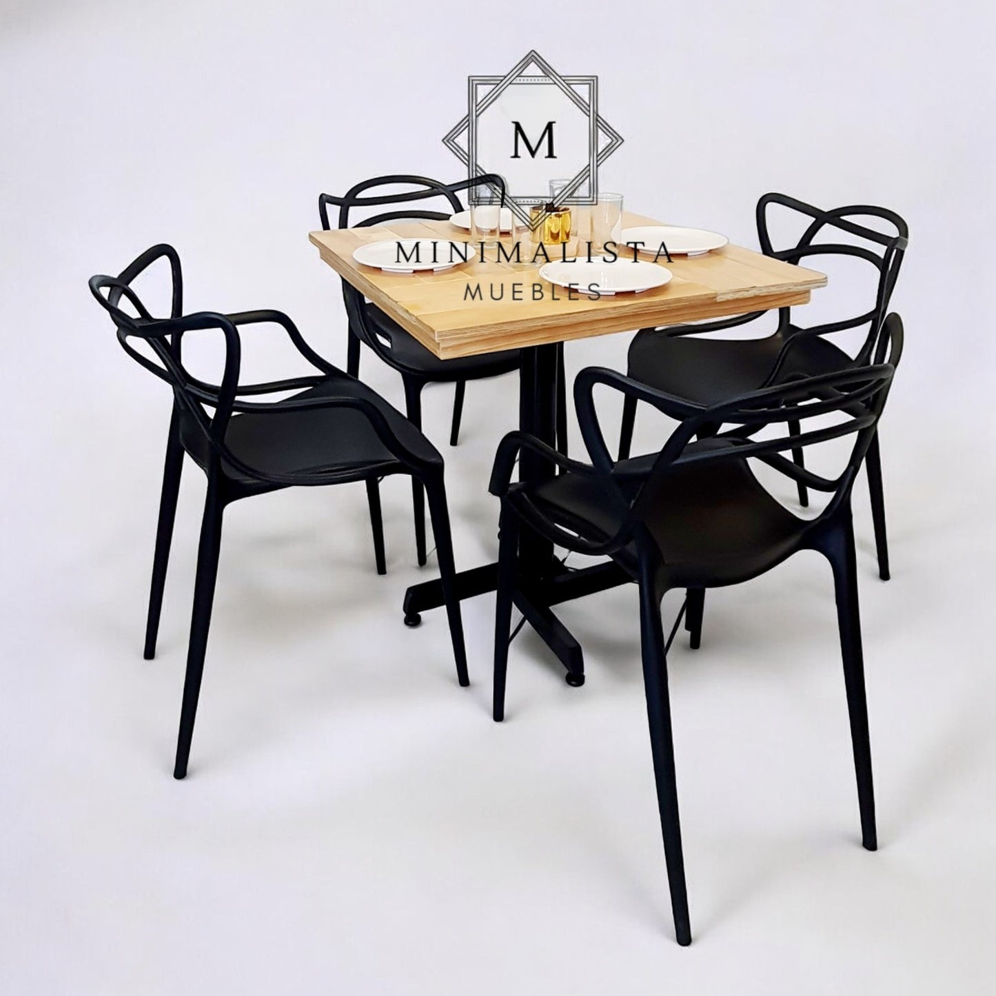 Mesa para restaurante Campestre con sillas Trix