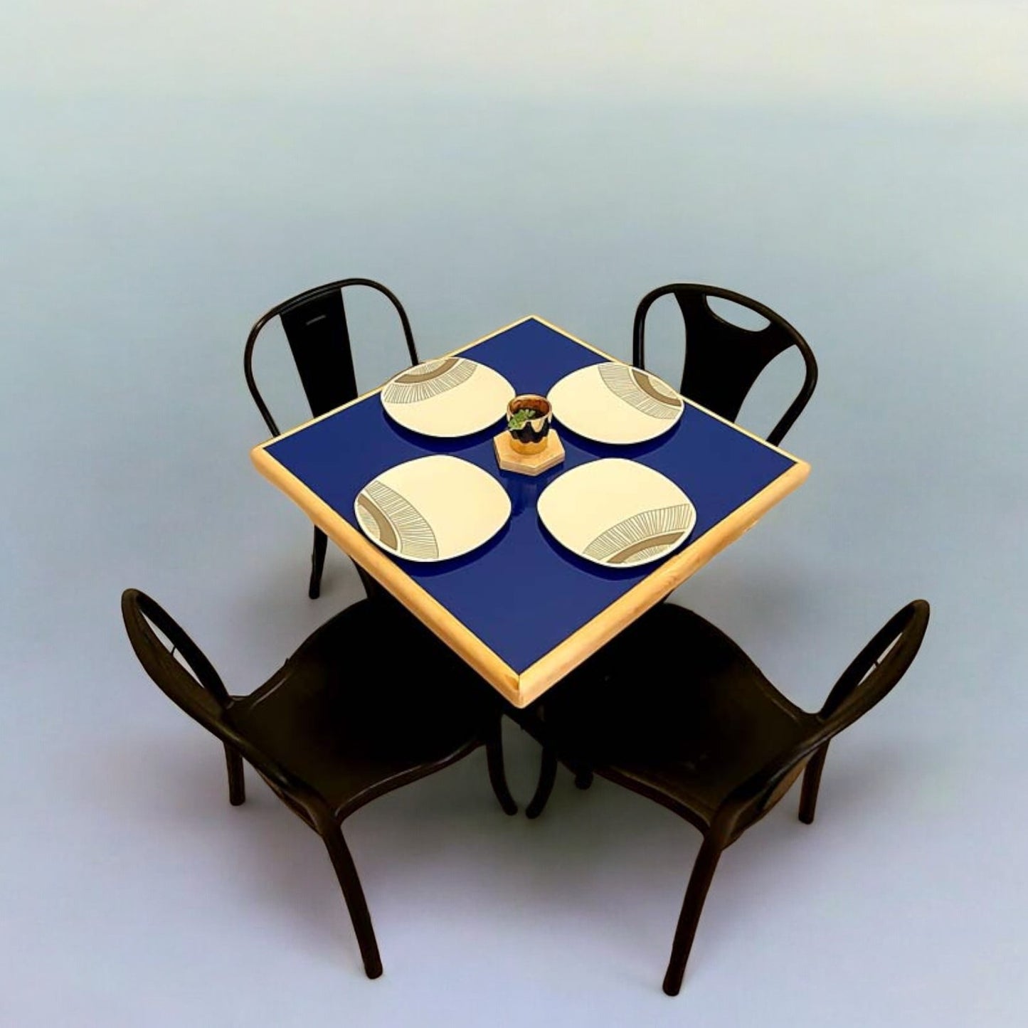 Mesa para restaurante Emboquillada con sillas Sara