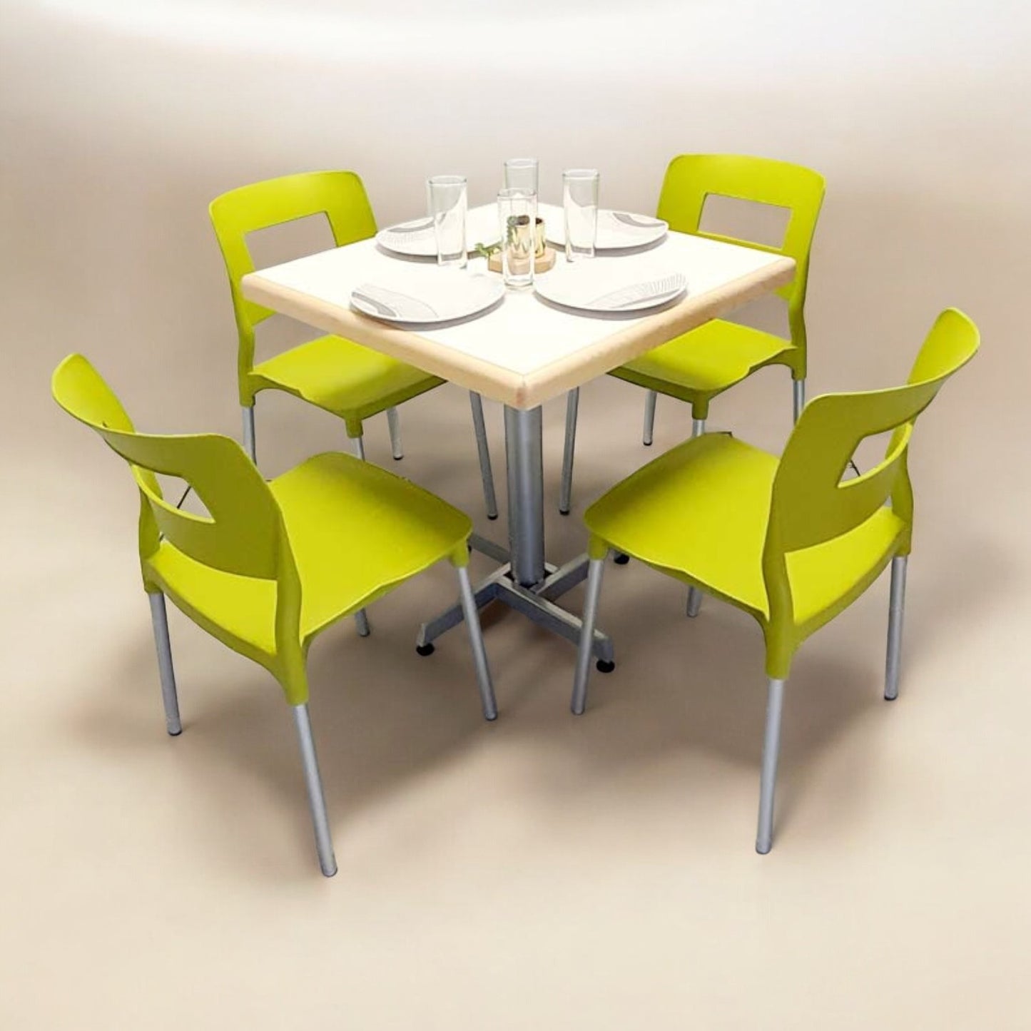 Mesa para restaurante Emboquillada con sillas Sabine