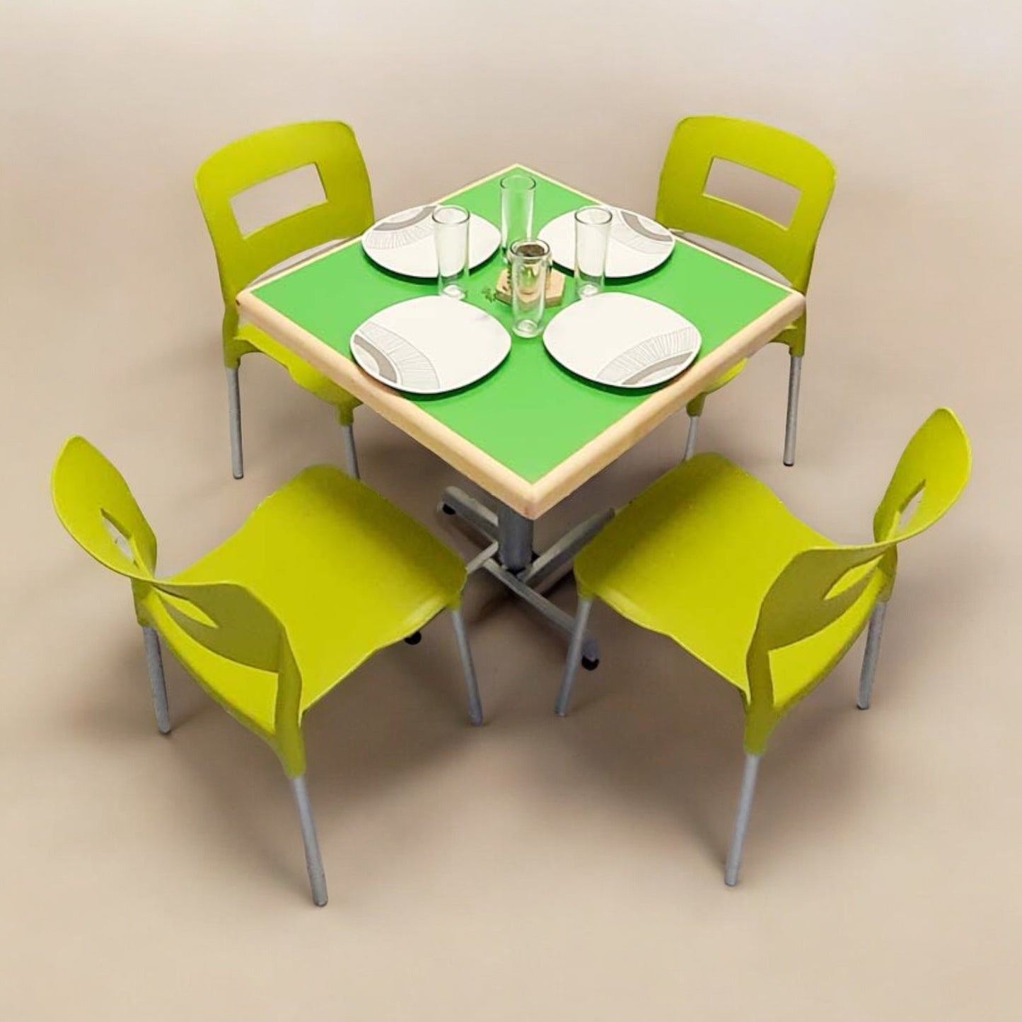 Mesa para restaurante Emboquillada con sillas Sabine