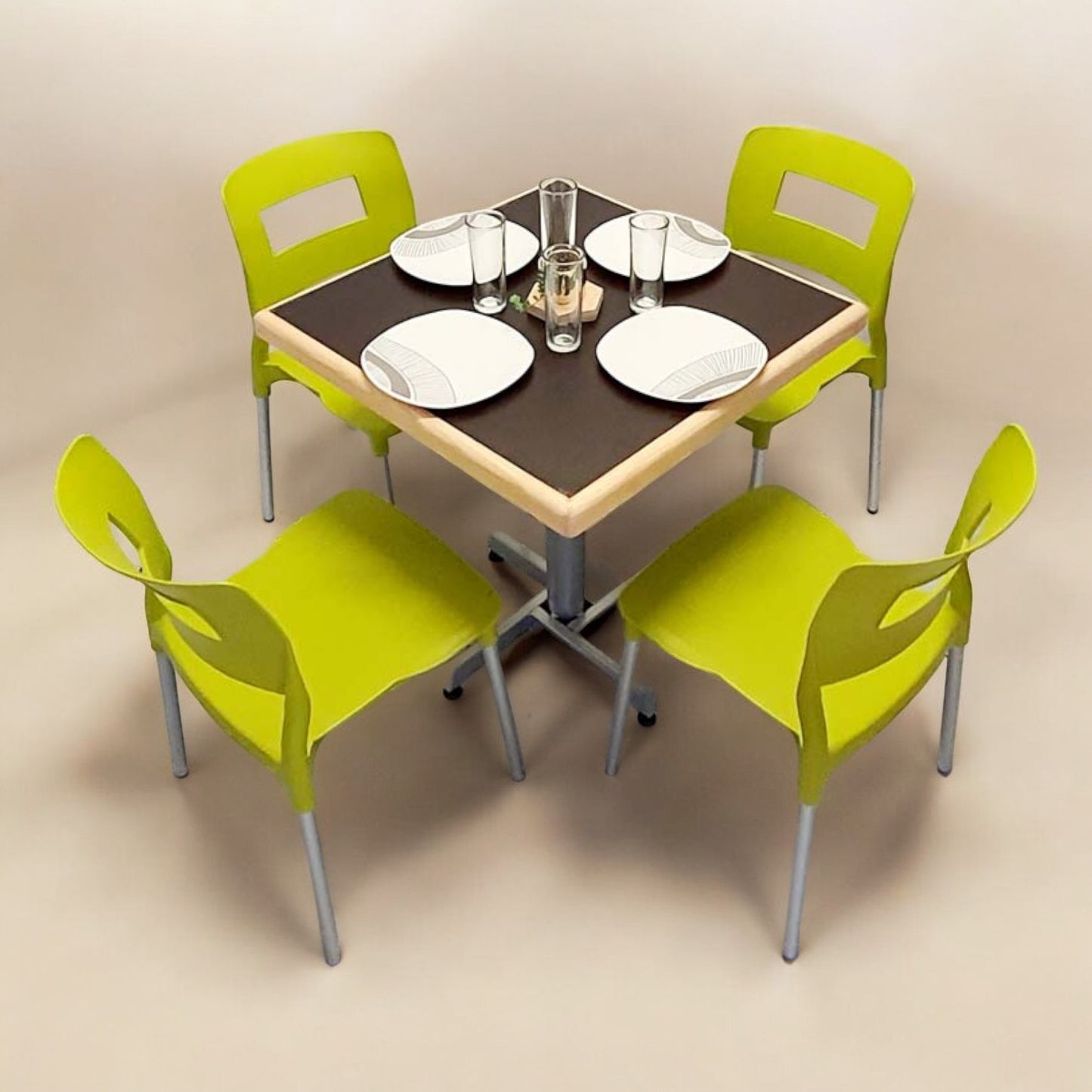 Mesa para restaurante Emboquillada con sillas Sabine