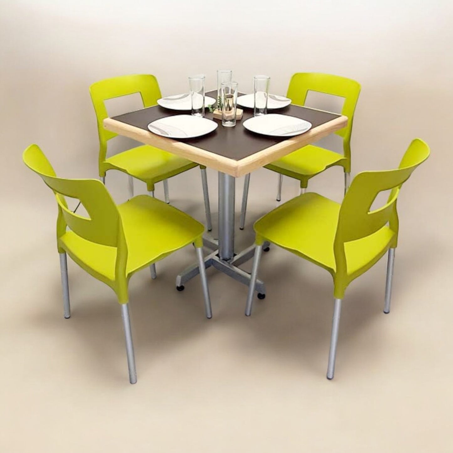 Mesa para restaurante Emboquillada con sillas Sabine