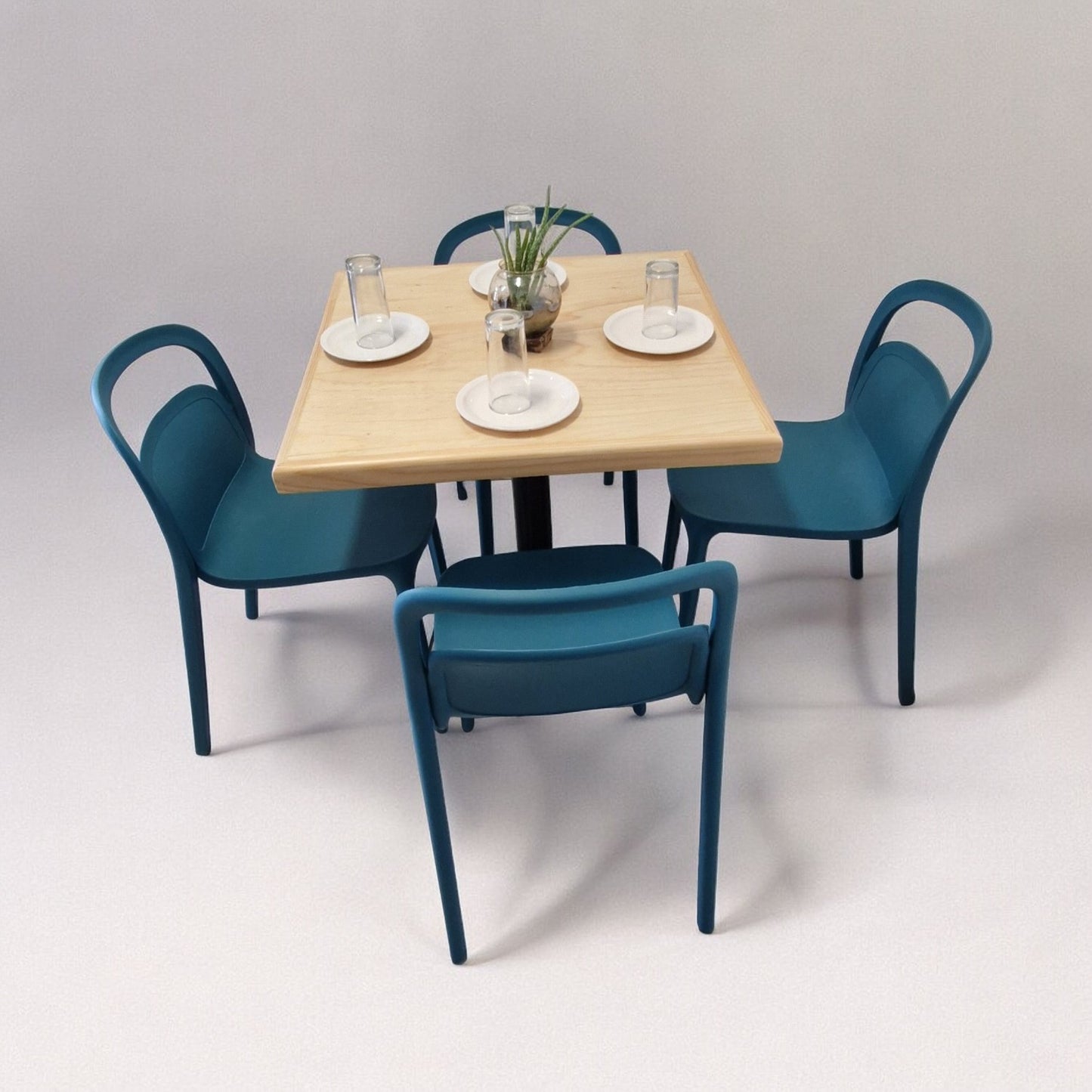 Mesa para restaurnate Vintage con sillas Asti