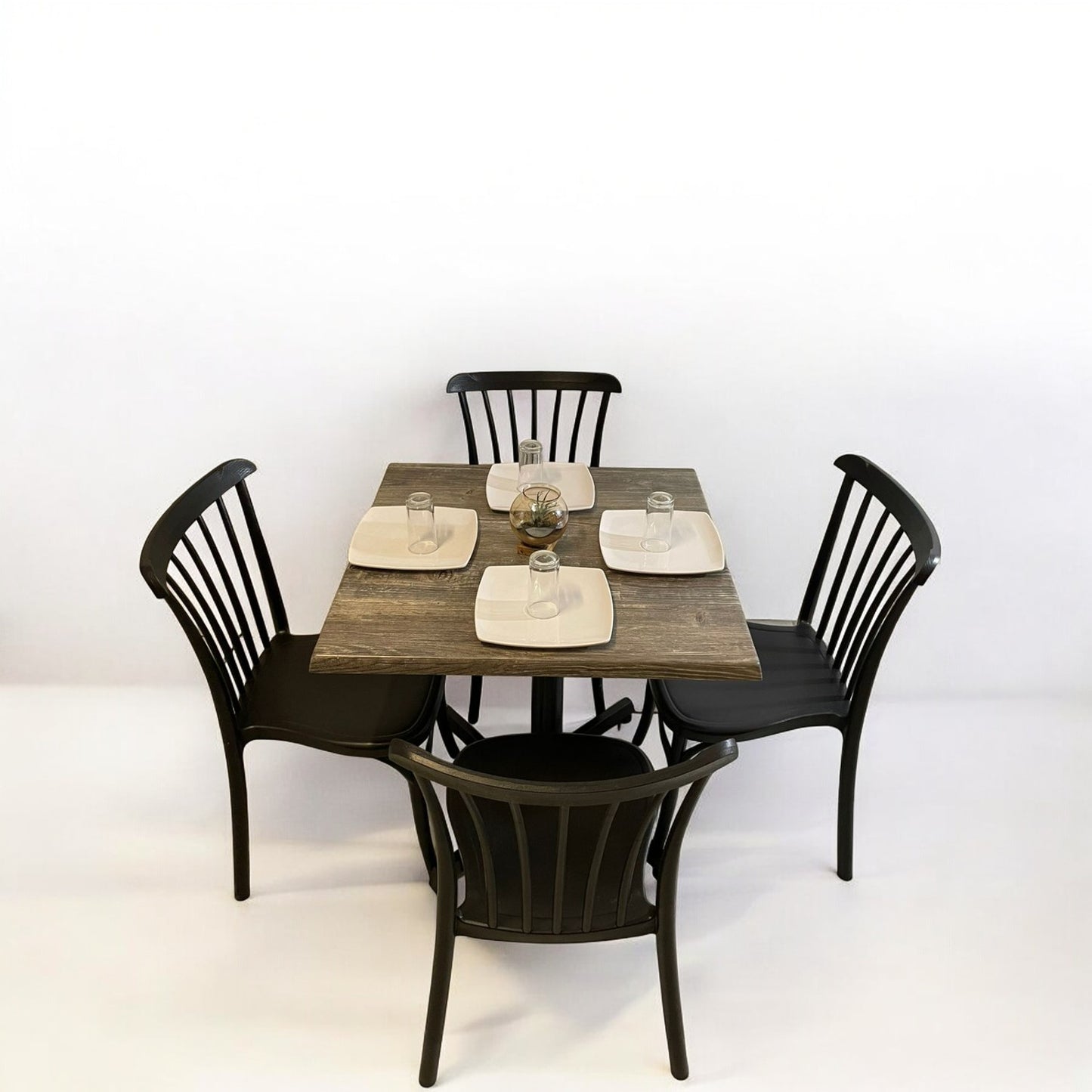 Mesa para restaurante Estratificada 80 con sillas Aurora
