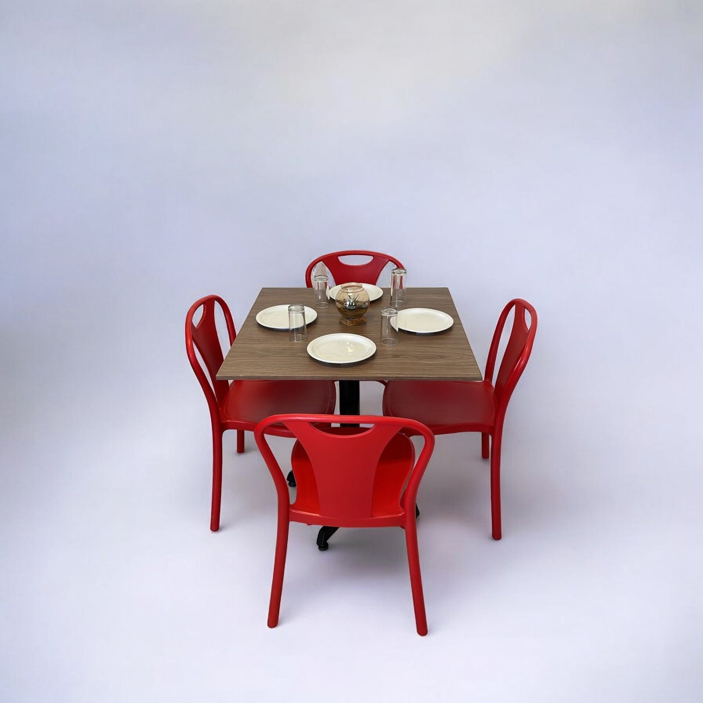 Mesa para restaurante Melanove con sillas Sara