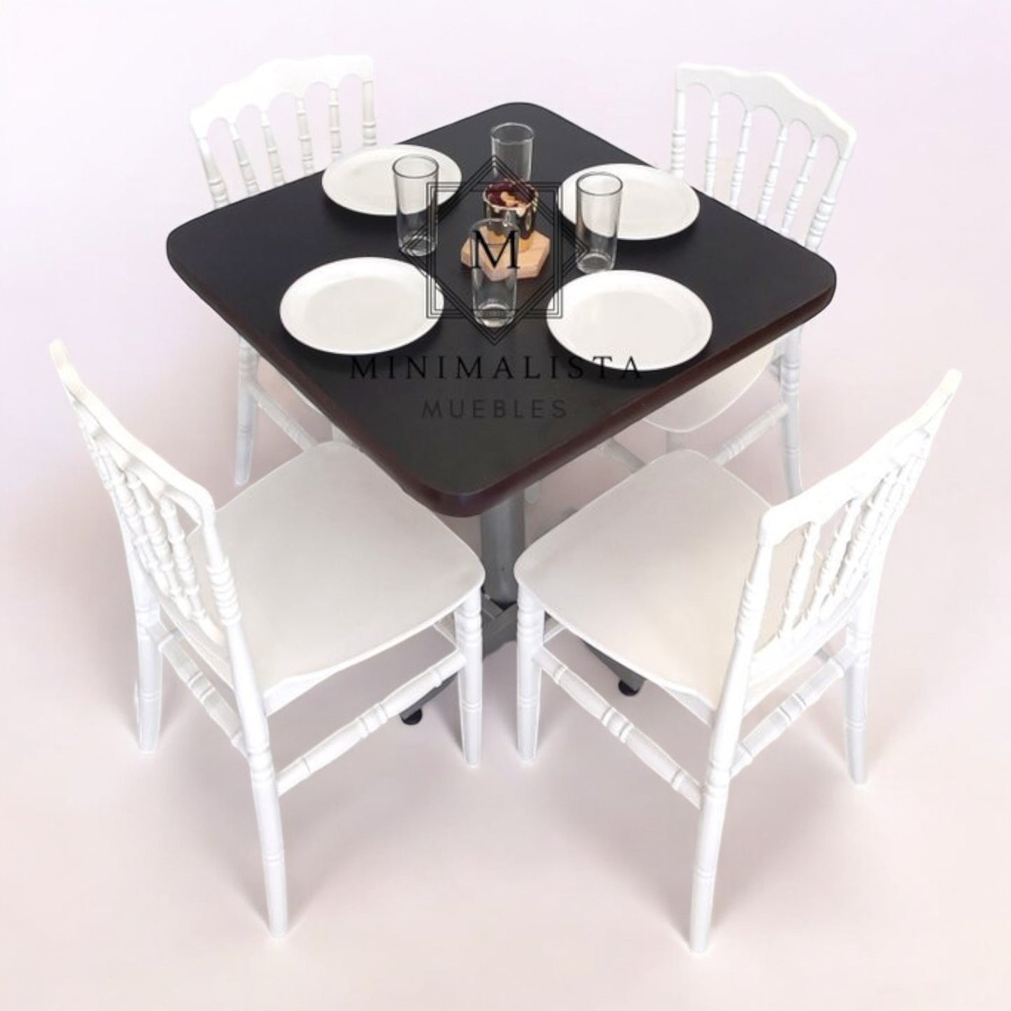 Mesa para restaurante Pvc con sillas Versalles