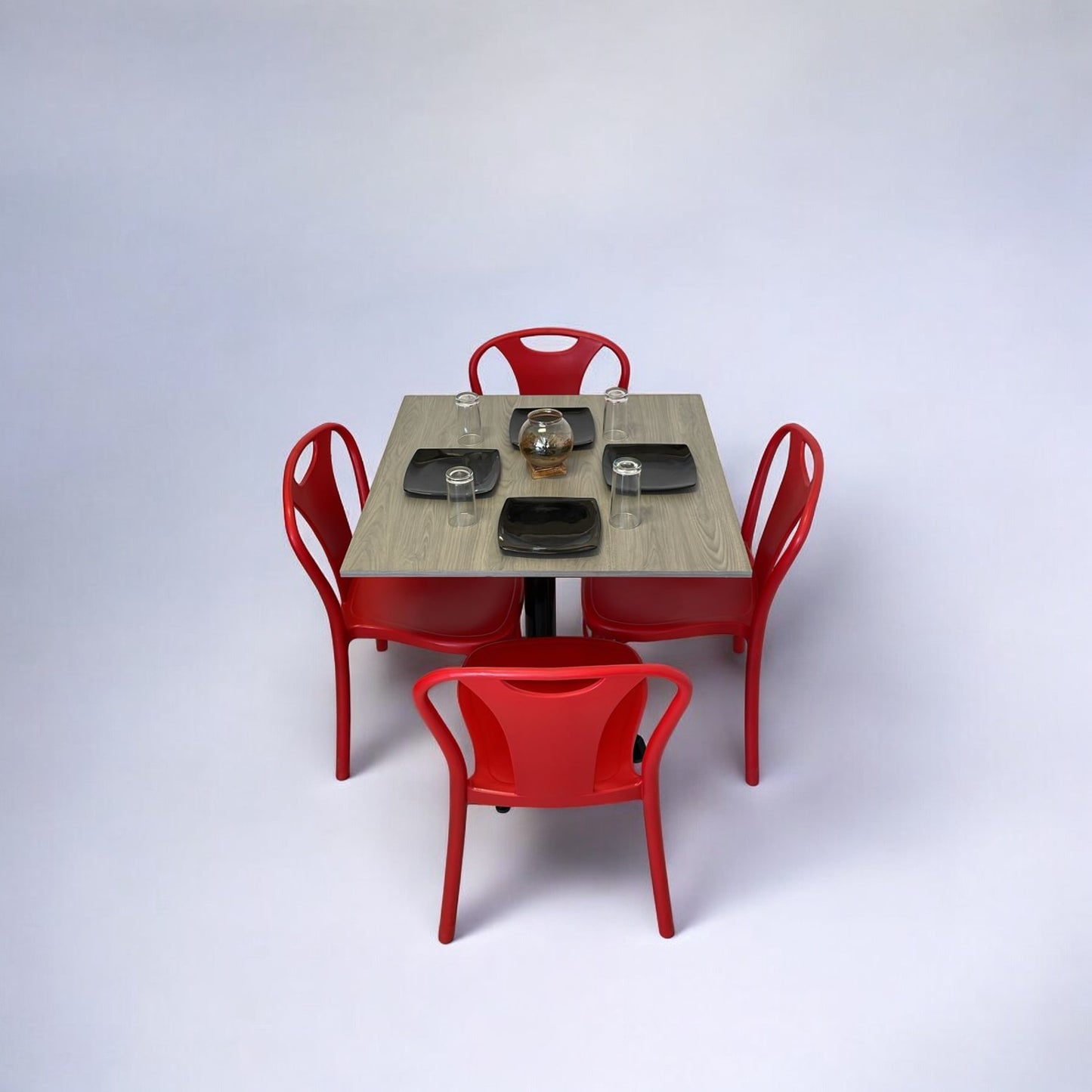 Mesa para restaurante Melanove con sillas Sara