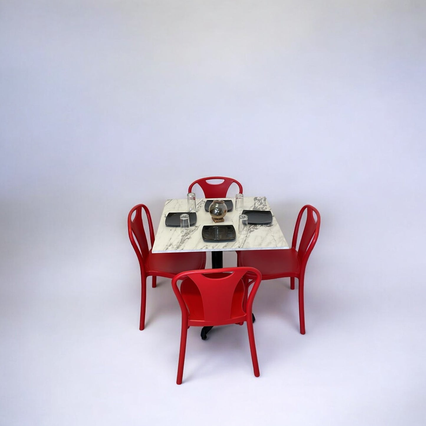 Mesa para restaurante Melanove con sillas Sara