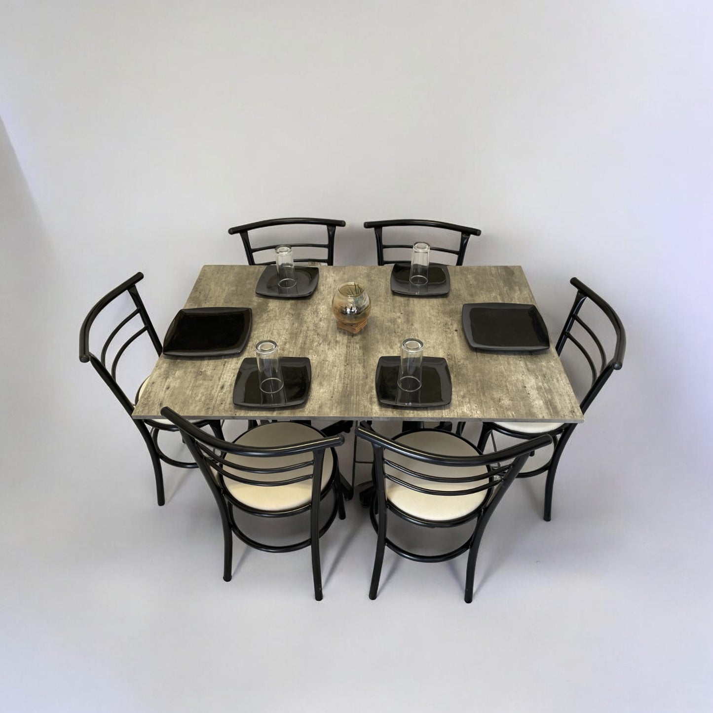 Mesa para restaurante Melanove con sillas Chabely