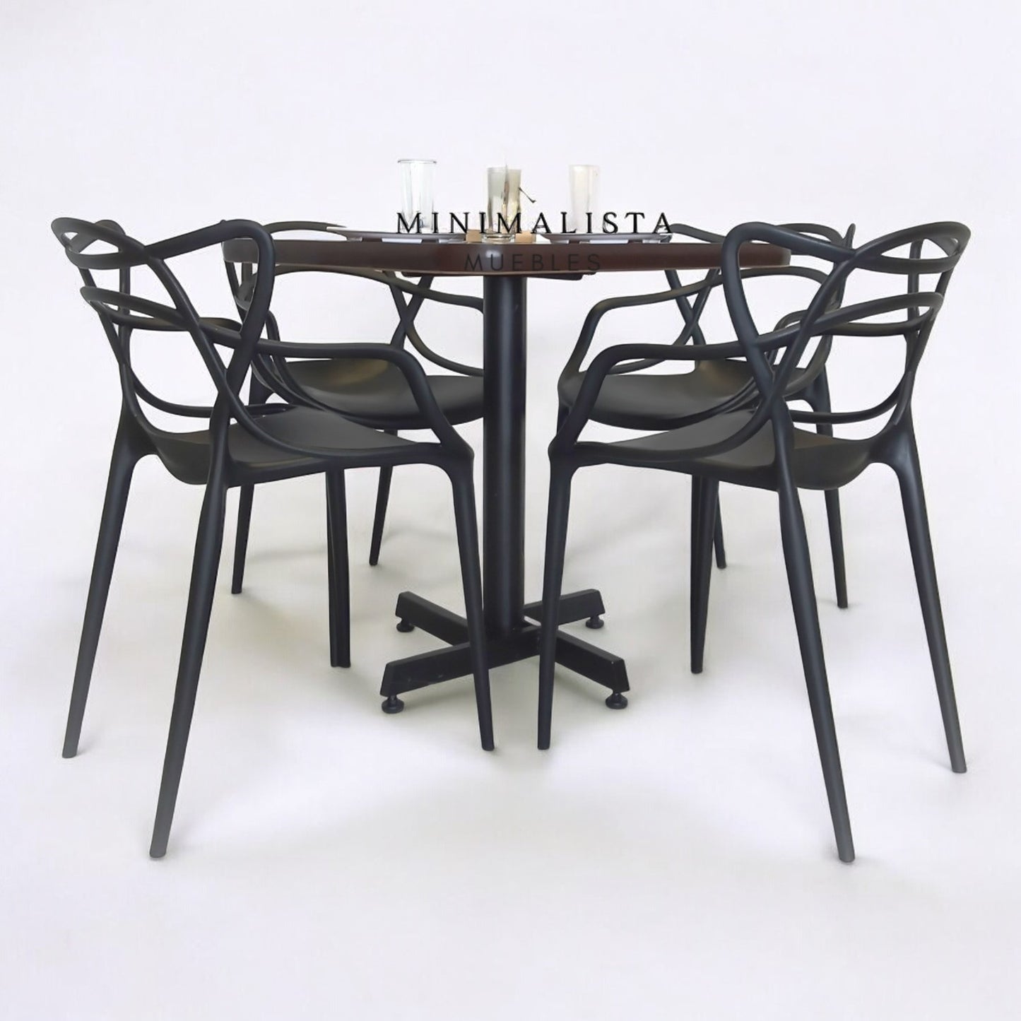 Mesa para restaurante Pvc con sillas Trix