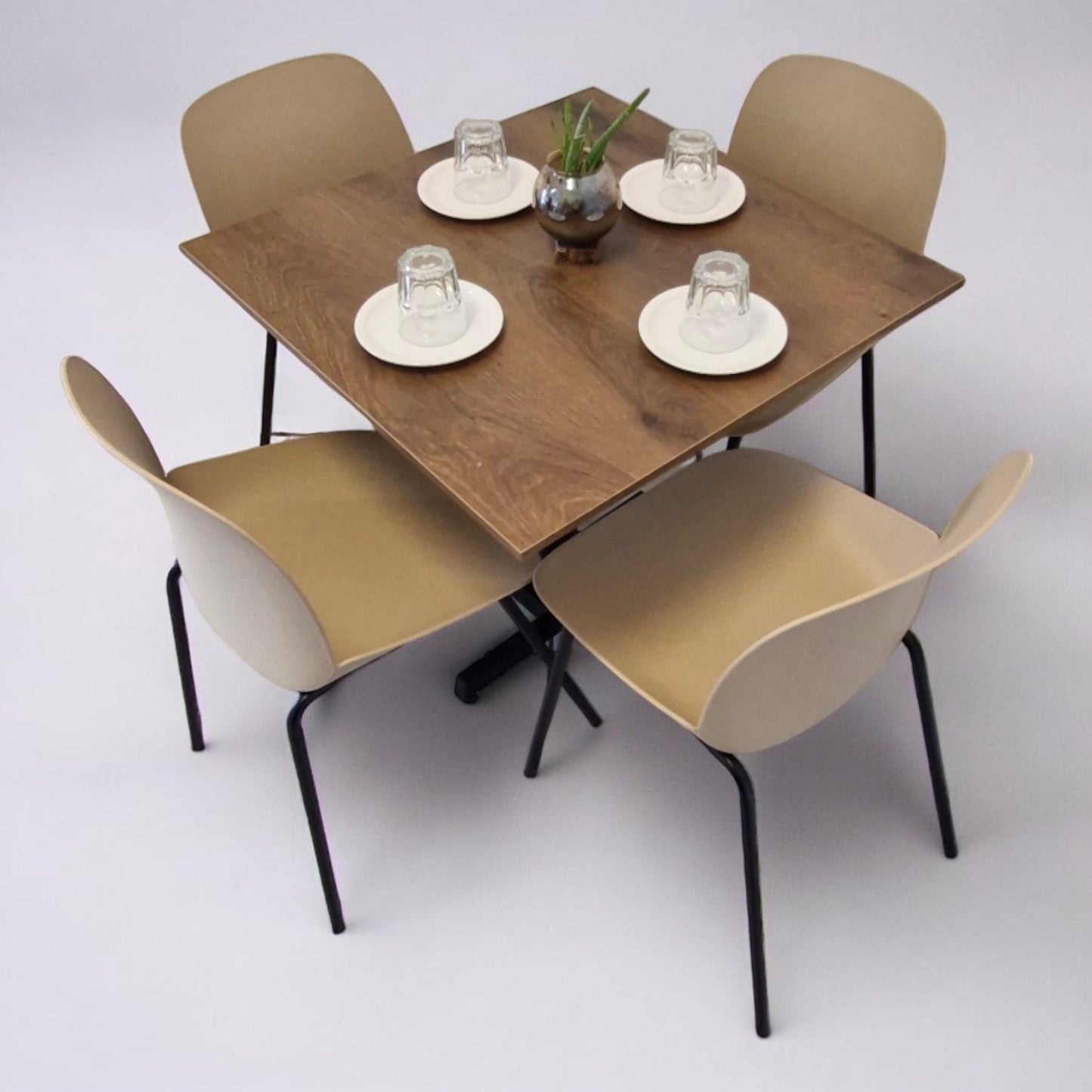 Mesa para restaurnate Melanove con sillas Noto