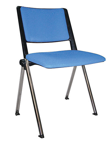 Silla visitante Revolution cromada celeste