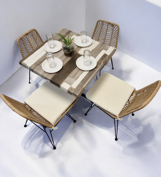 Mesa Para Restaurante Estratificada con Sillas Tobago