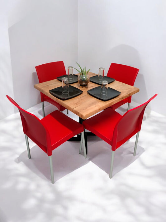 Mesa para restaurante Estratificada 80 con sillas Ocean