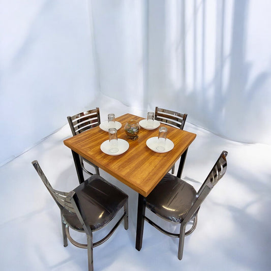 Mesa para restaurante Industrial Vintage con sillas Solar