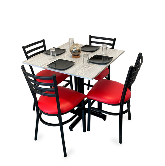 Mesa Para Restaurante Melanove  Con Sillas Andrea
