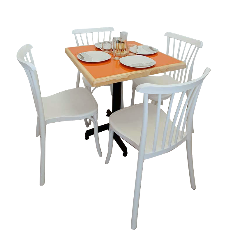 Mesa Para Restaurante Emboquillada Con Sillas Aurora