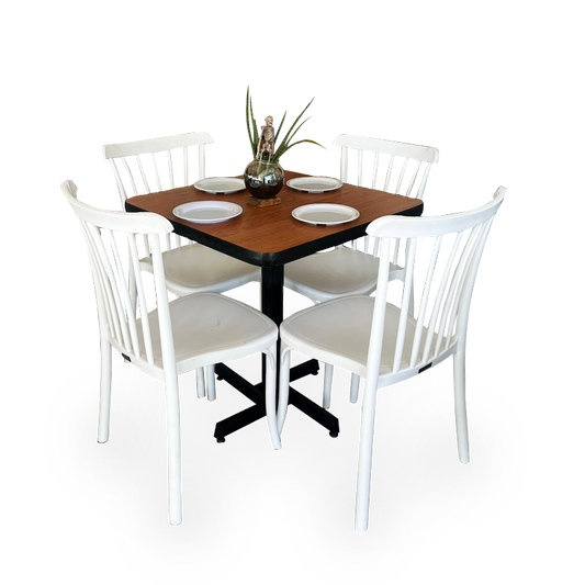 Mesa Para Restaurante Formaica PVC Con Sillas Aurora