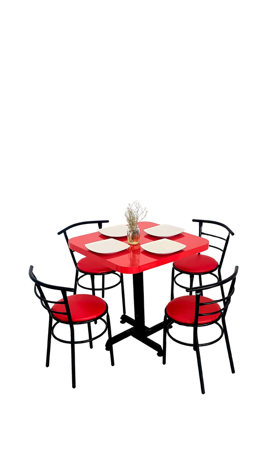 Mesa Para Restaurante Formaica Con Sillas Chabely